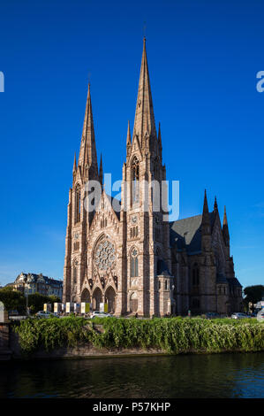 Strasbourg, église Luthérienne St Paul, temple protestant, de Neustadt, Europe, Banque D'Images
