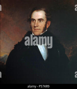 THOMAS COLE (1801-1848), peintre américain né en 1837 potrait par Asher Durand Banque D'Images