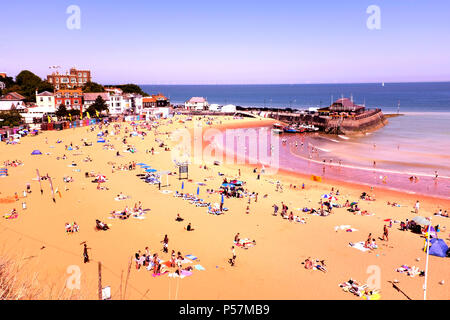 Broadstairs town beach dans le comté de Kent, UK Juin 2018 Banque D'Images