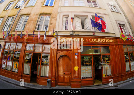 Café des fédérations, Lyon, France Banque D'Images