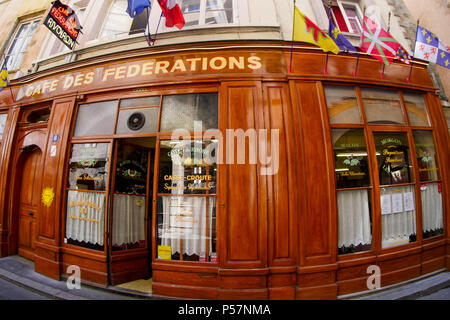 Café des fédérations, Lyon, France Banque D'Images