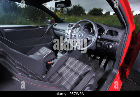 2012 VW Golf GTi Mk6 berline voiture de performance chaud Banque D'Images
