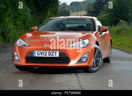 2012 Toyota GT86 voiture de sport d'entraînement de roue arrière Banque D'Images