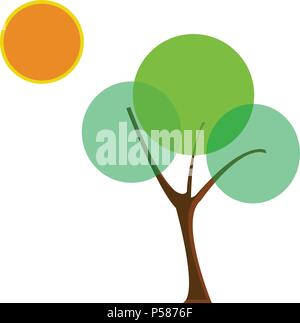 Icône de l’arbre Illustration de Vecteur