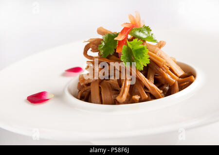 Cuisine chinoise de pousses de bambou séchées Banque D'Images