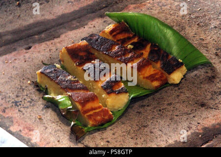 Gâteau, bois de chauffage cuisinière , Rio Grande do Norte, Brésil Banque D'Images