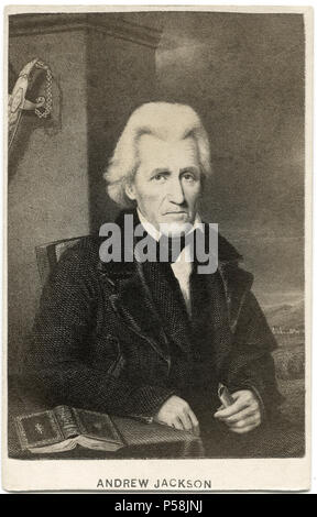 Andrew Jackson (1767-1845), Septième président des États-Unis, 1829-37, Portrait Banque D'Images