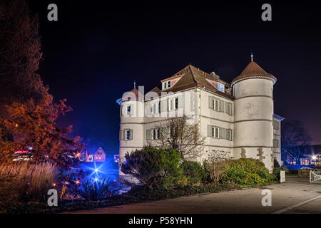 Château d'eau Bad Rappenau, Allemagne, la nuit Banque D'Images