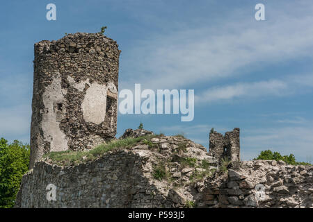 Ruines du château de saris près de Presov en Slovaquie Banque D'Images