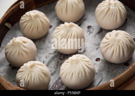 Chinesse nourriture avec Stream Dumpling de porc Banque D'Images