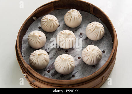 Chinesse nourriture avec Stream Dumpling de porc Banque D'Images