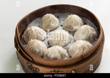 Chinesse nourriture avec Stream Dumpling de porc Banque D'Images