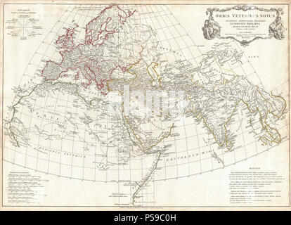 1794 Anville Site de l'Ancien Monde - Geographicus - AncientWorld-anville-1794. Banque D'Images