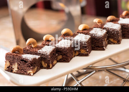 Brownies chocolat Banque D'Images