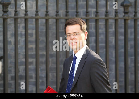 London,UK,26 juin 2018, Procureur général le très honorable Jeremy Wright QC MP assiste à de la réunion hebdomadaire du cabinet au 10 Downing Street à Londres.Larby Keith Crédit/Alamy Live News Banque D'Images