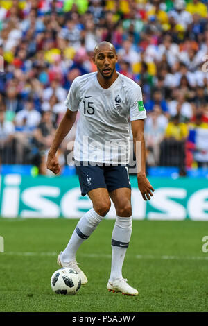 Stade Luzhniki, Moscou, Russie. 26 Juin, 2018. Coupe du Monde de la FIFA, Football, Groupe C, Danemark contre la France ; Steven Nzonzi de France Credit : Action Plus Sport/Alamy Live News Banque D'Images