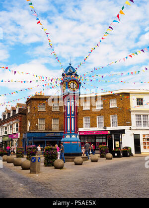 Tour de l'horloge - Sheerness Isle of Sheppey, Kent, Angleterre Banque D'Images