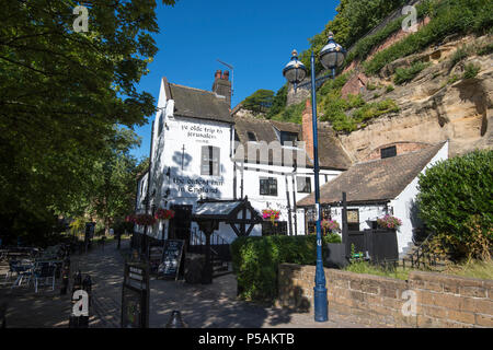 Le Ye Olde Trip to Jerusalem Pub à Nottingham, Nottinghamshire England UK Banque D'Images