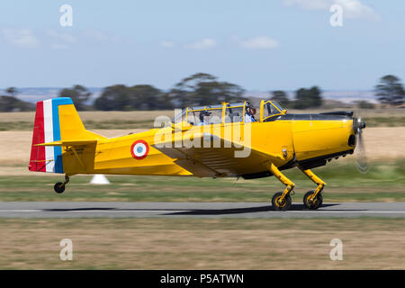 Ancien militaire français années 50 ère relatives au Nord 3202 des avions d'entraînement VH-JUD. Banque D'Images