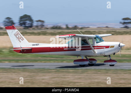 1977 Cessna 152 monomoteur avion léger VH-TEC. Banque D'Images