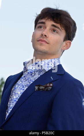 Amber Lounge Unite Fashion Show durant le Grand Prix de Monaco au Beach Plaza Hotel comprend : Charles Leclerc Où : Monte Carlo, Monaco Quand : 25 mai 2018 Credit : Pat Denton/WENN.com Banque D'Images