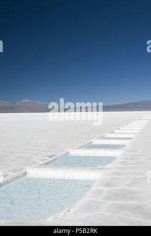 Salinas Grandes, Purmamarca, Jujuy. Banque D'Images