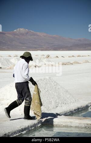 Salinas Grandes, Purmamarca, Jujuy. Banque D'Images