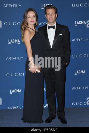 Olivia Wilde, Jason Sudeikis arrivant au LACMA Art  + Film Gala 2013 au Musée LACMA à Los Angeles.Olivia Wilde, Jason Sudeikis 249 ------------- Red Carpet Event, Vertical, USA, Cinéma, Célébrités, photographie, Bestof, Arts, Culture et divertissement, Célébrités Topix fashion / Vertical, Best of, événement dans la vie d'Hollywood, Californie - Tapis rouge et en backstage, USA, Cinéma, Célébrités, cinéma, télévision, Célébrités célébrités musique, photographie, Arts et culture, Bestof, divertissement, Topix, verticale de la famille de l'année 2013, enquête tsuni@Gamma-USA.com , Banque D'Images