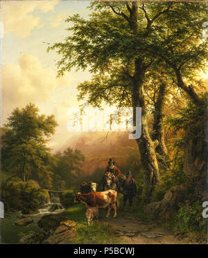 Paysage italien 1848. N/A 170 Jean Clouet - Italiaans landschap Banque D'Images