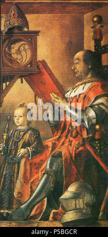 N/A. Federico da Monfeltro et son fils . 15e siècle. Pedro Berruguete (1450-1504) Noms alternatifs Pietro Spagnuolo, Pedro González Berruguete, Pedro Berruguette, Pedro Gonzales Berruguete, Pedro Gonzalez Berruguete ; Berruguete Description peintre espagnol Date de naissance/décès vers 1450 avant le 6 janvier 1504 Lieu de naissance/décès Paredes de Nava (Palencia, España) période de travail d'Ávila : Renaissance lieu d'URBINO (Italie), Burgos, Ségovie, Tolède, Avila, Palencia (Espagne) contrôle d'autorité : Q561783 VIAF:173651002 ISNI:0000 0001 2369 0188 ULAN:500016880 RCAC:n:B WGA86008505 Banque D'Images