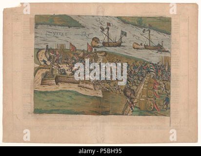N/A. Deutsch : Einnahme der Schanze IJseloord Nederlands : Inname van de schans . IJsseloord entre 1566 et 1570. Frans Hogenberg (avant 1540-1590) Noms alternatifs Franz Hogenberg, Frans Frans Hogenberch Hogenbergh, graveur et cartographe flamand Description Date de naissance/décès avant 1540 1590 Lieu de naissance/décès Malines Cologne 1568-1588 Période de travail lieu d'Anvers (1568), Londres (1568), Cologne (1570-1585), Hambourg (1585-1588), Danemark (1588) contrôle d'autorité : Q959748 : 100197099 VIAF ISNI : 0000 0001 1839 1431 ULAN : 500000956 RCAC : n50043890 : WGA HOGENBERG, Fr Banque D'Images