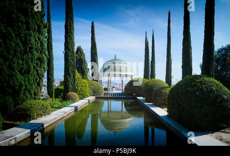 Malaga, Costa del Sol, la province de Malaga, Andalousie, Espagne du sud. El Jardín Botánico histórico - La Concepción. La Concepcion Historical-Botanical Banque D'Images