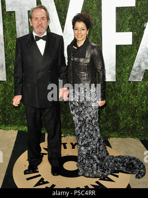 Tommy Lee Jones et sa femme à la Vanity Fair Oscar party 2013 au Sunset Tower à Los Angeles.Tommy Lee Jones et de l'épouse ------------- Red Carpet Event, Vertical, USA, Cinéma, Célébrités, photographie, Bestof, Arts, Culture et divertissement, Célébrités Topix fashion / Vertical, Best of, événement dans la vie d'Hollywood, Californie - Tapis rouge et en backstage, USA, Cinéma, Célébrités, cinéma, télévision, Célébrités célébrités musique, photographie, Arts et culture, Bestof, divertissement, Topix, verticale de la famille de l'année 2013 tsuni@Gamma-USA.com , enquête, mari et w Banque D'Images