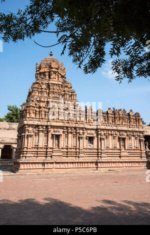 Temple de Brihadishvara un site du patrimoine mondial de l'appeler les grands temples vivants de Chola, Thanjavur, Tamil Nadu, Inde Banque D'Images
