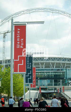 Olympic Way Wembley Park Banque D'Images