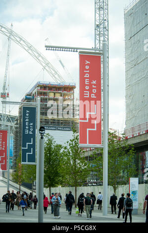 Olympic Way Wembley Park Banque D'Images