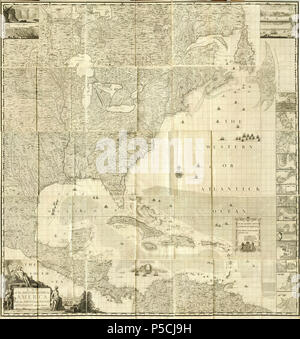 N/A. Van Wandkaart Altenbruchhausen . 1733. Popple 21 1733 UNE CARTE Popple Banque D'Images