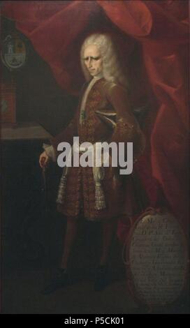 "Pedro Sánchez de Tagle, 2e marquis d'Altamira", 1730, huile sur toile. Auteur : MARTINEZ FRANCISCO ATRIBUIDO. Emplacement : MUSEO NACIONAL DE HISTORIA / Castillo de Chapultepec, Mexico City, CIUDAD DE MEXICO. Banque D'Images