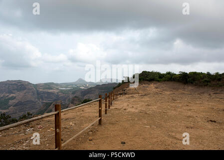 Belle vue sur la montagne en été jours Lonavala Banque D'Images