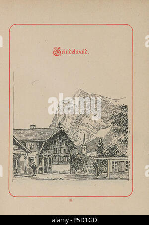 N/A. Deutsch : '200 Schweizer Bilder', Grindelwald . vers 1890. Lauterburg Emil, 313 CH-NB-200 Schweizer Bilder-nbdig-18634-page073 Banque D'Images