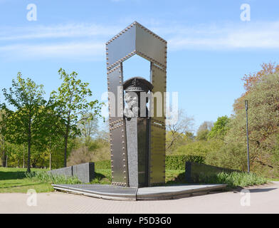 TALLINN, ESTONIE - 12 mai 2018 : Monument de commandant militaire estonien Johan Pitka (1872-1944), qui a servi à la guerre d'indépendance estonienne Banque D'Images