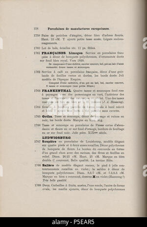 N/A. Nederlands : Collections F.W. Ross, La Haye, A. Durand, Paris et coll., p. 158. 1907. Jacques Schulman Collections 366 F.W. Ross, La Haye, A. Durand, Paris et coll., p 158 Banque D'Images