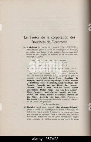 N/A. Nederlands : Collections F.W. Ross, La Haye, A. Durand, Paris et coll., p. 160. 1907. Jacques Schulman Collections 366 F.W. Ross, La Haye, A. Durand, Paris et coll., p 160 Banque D'Images