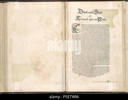Latina : Theatrum Orbis Terrarum Nederlands : théâtre, oft-bodems Toonneel des aerdt ; waer inne te siene sijn de landt-tafelen van de geheele weerelt : een corte verclaringe seluer der. . Nederlands : Plaat '086bv-087ar' uit de Atlas van Ortelius Abraham Ortelius. Oorspronkelijke druk est uit 1571, aanvullingen uit 1573, 1579 en 1584. Zie voor de geschiedenis complet hier. English : 'Plaque 086bv-087ar' à partir de l'Atlas par Ortelius Abraham Ortelius. Édition originale de 1571 avec des ajouts à partir de 1573, 1579 et 1584. Description complète de ce travail (en néerlandais) est disponible ici. . Entre 1571 un Banque D'Images