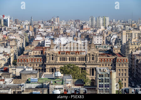 Vue aérienne de la Cour Suprême de Justice Argentine - Buenos Aires, Argentine Banque D'Images