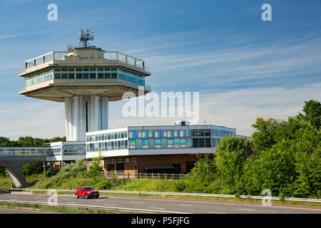 Le Lancaster Forton services, maintenant connu sous le nom de Lancaster Aire de service, sur la M6 en direction nord, entre les échangeurs 32 et 33. La zone de service a été ouverte en 1 Banque D'Images