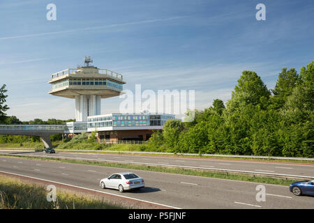 Le Lancaster Forton services, maintenant connu sous le nom de Lancaster Aire de service, sur la M6 en direction nord, entre les échangeurs 32 et 33. La zone de service a été ouverte en 1 Banque D'Images