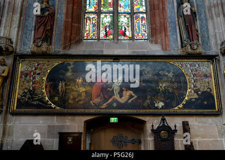 N/A. Anglais : la peinture dans l'église Saint Sebald - Nuremberg, Allemagne. 22 octobre 2016, 08:28:38. Daderot 58 Adam et Eve - église Saint Sebald - Nuremberg, Allemagne - DSC01964 Banque D'Images