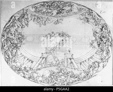 326 Charles Le Brun, la conception de la coupole de Vaux-le-Vicomte - Berger, 1993 Figure 5 Banque D'Images