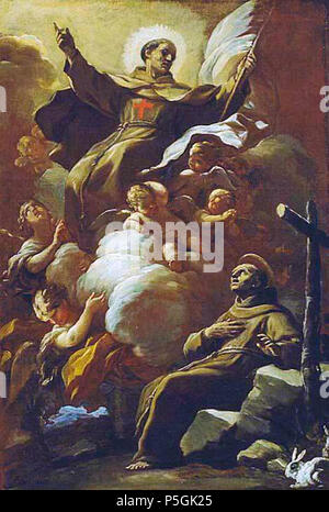 N/A. L'apparition de Jean de Capistrano à Pierre d'Alcantara . 1692. Luca Giordano (1634-1705) Noms alternatifs Lucas Jordán, Luca Jordanus, Luca fa Presto Description peintre italien, dessinateur, aquafortiste et graveur Date de naissance/décès 1632 12 janvier 1705 Lieu de naissance/décès Naples Naples Naples lieu de travail (1651-1678), Rome (1654), Florence (1679-1682), Venise (1667), Bergame (1685), Madrid (ca. 1692-1702), Naples (1702-1705) le contrôle d'autorité : Q332494 : 233370534 VIAF ISNI : 0000 0003 6778 6987 ULAN : 500115457 RCAC : n85240521 35670230 20 NLA : WorldCat LucaGiordano J Banque D'Images